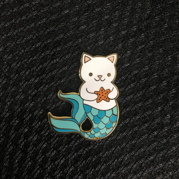 Jewelry - Mermaid Cat Enamel Pin Brooch